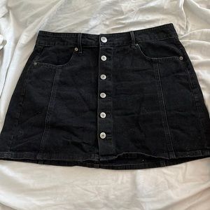 Black Denim American Eagle Skirt